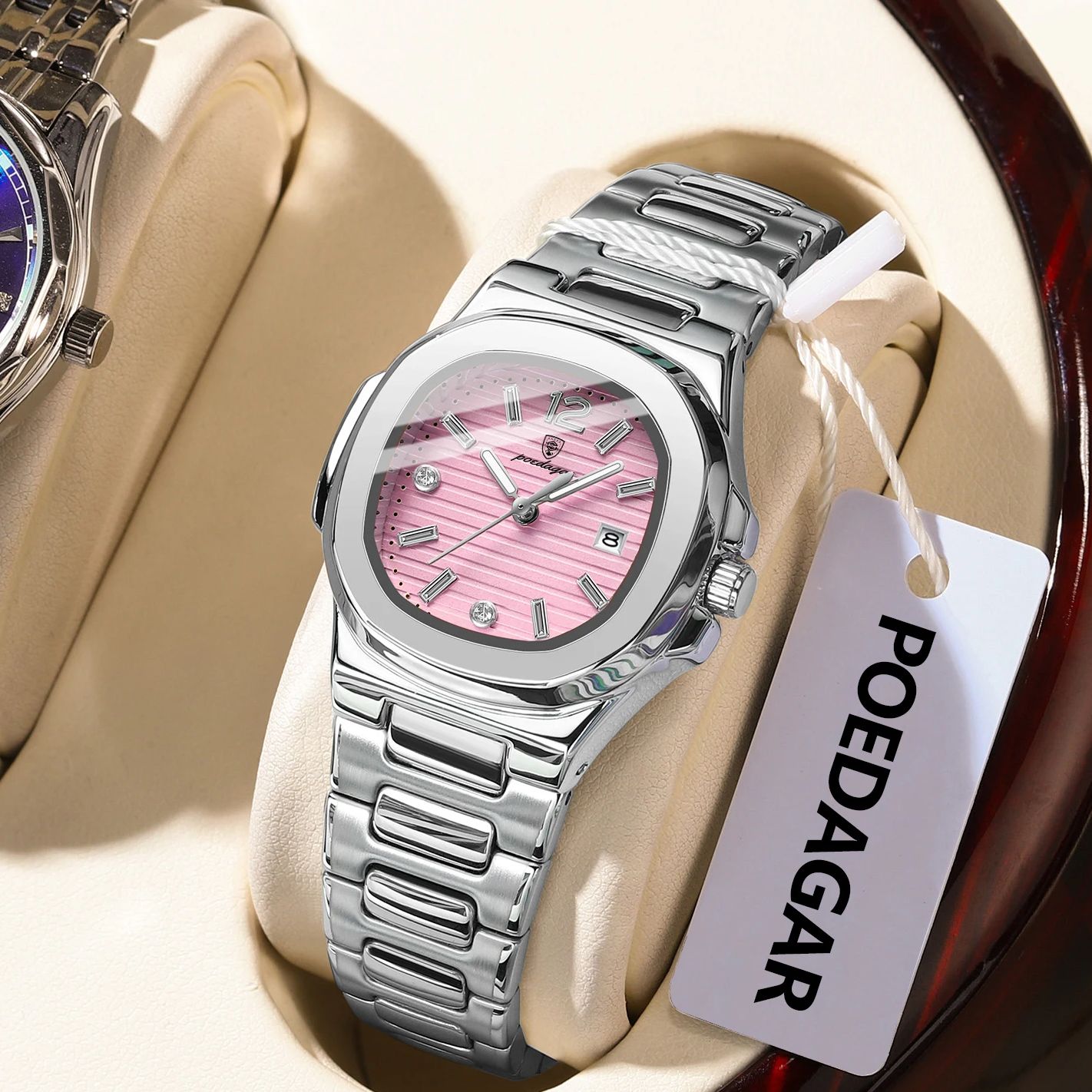 Luxury Watch For Girls - POEDAGAR Kare Moda Kadın Kol Saati