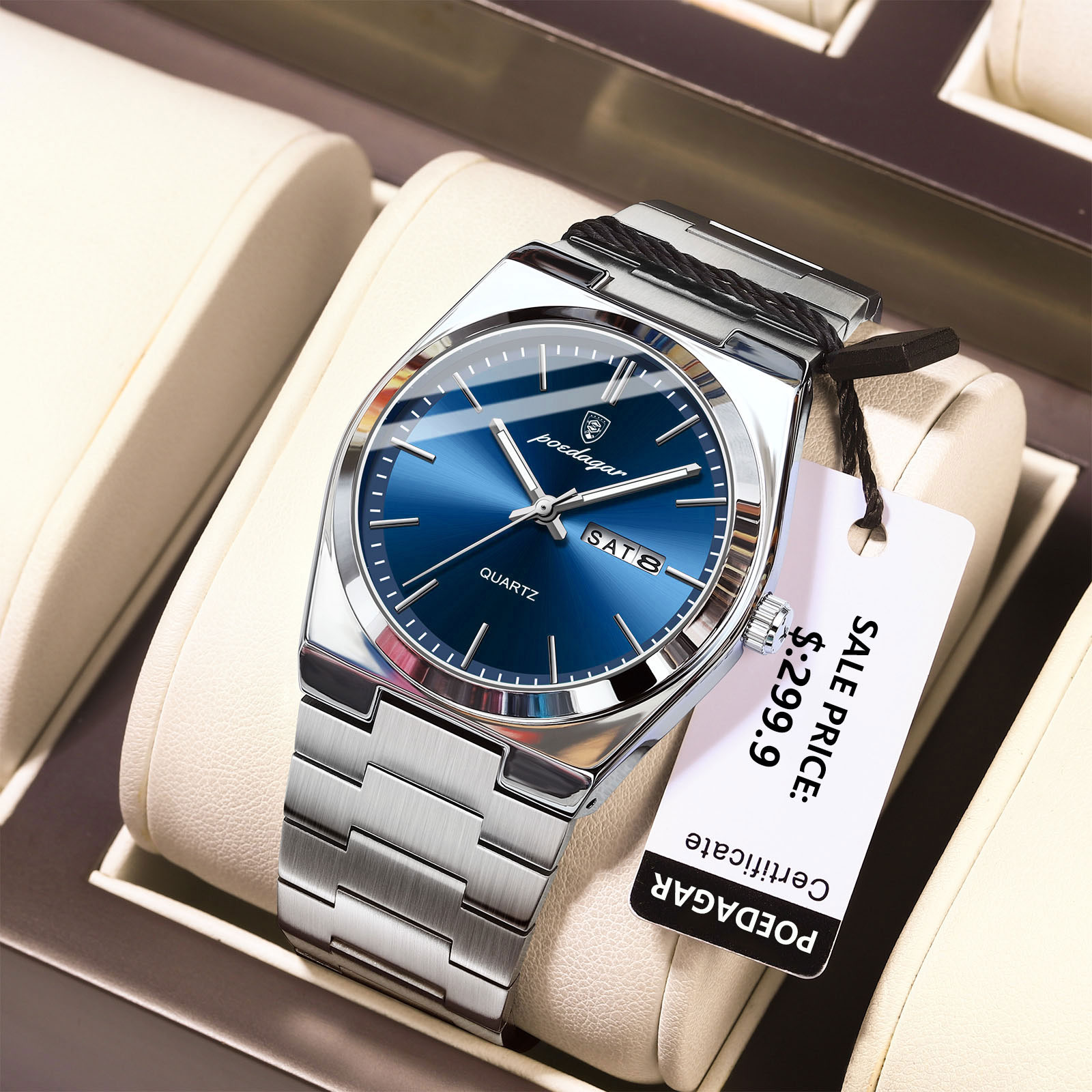 Luxury Watch Cartier - POEDAGAR Lüks Saatler Erkekler Için Paslanmaz
