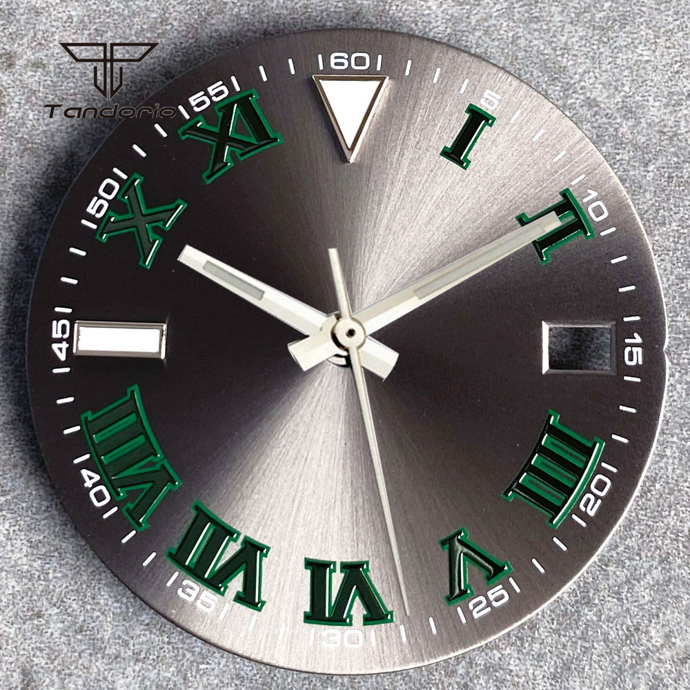 Luxury Watch Face - 29mm Gri Sunburst Izle Kadran Yüz