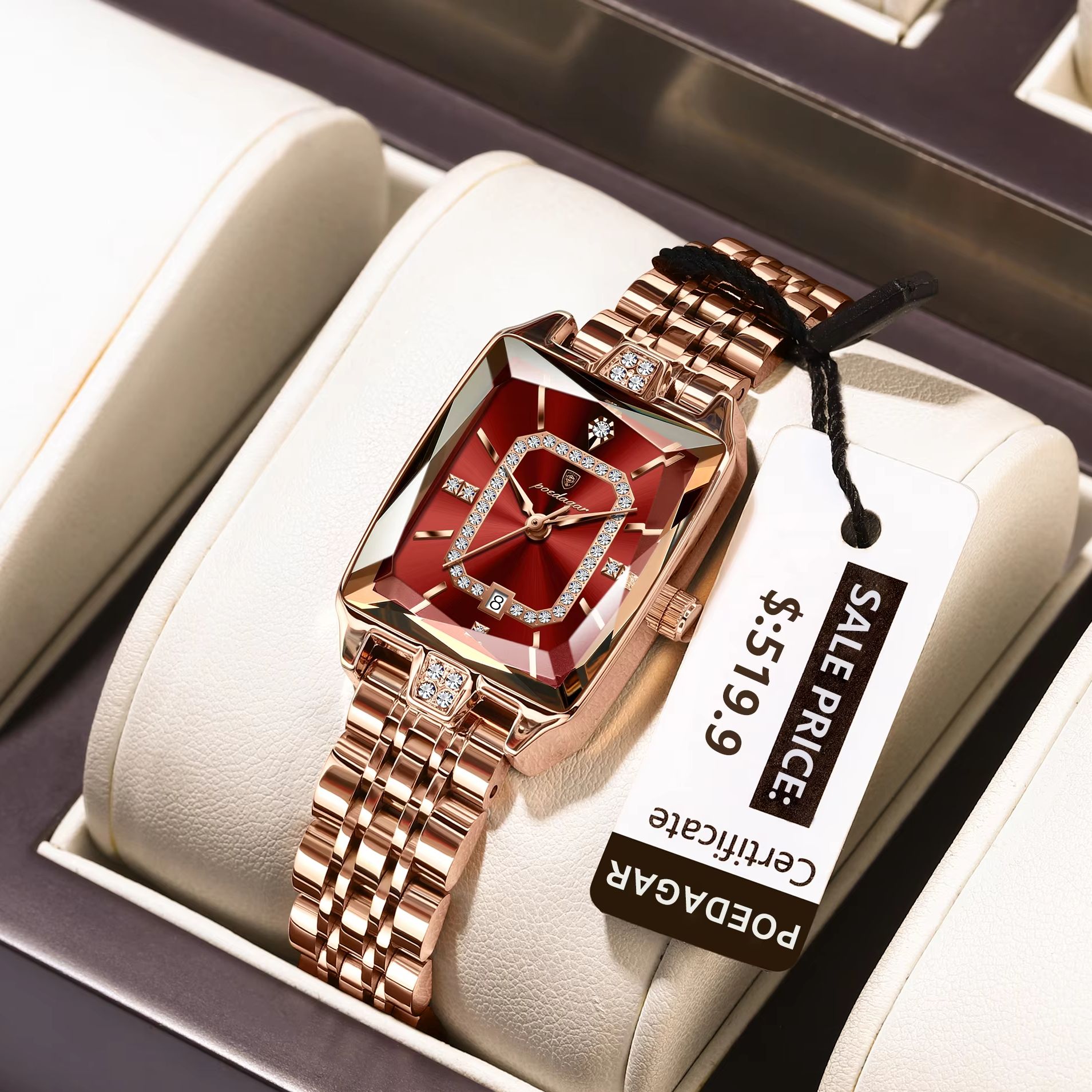 Luxury Watch For Girls - POEDAGAR Moda Zarif Kadın Kol Saati