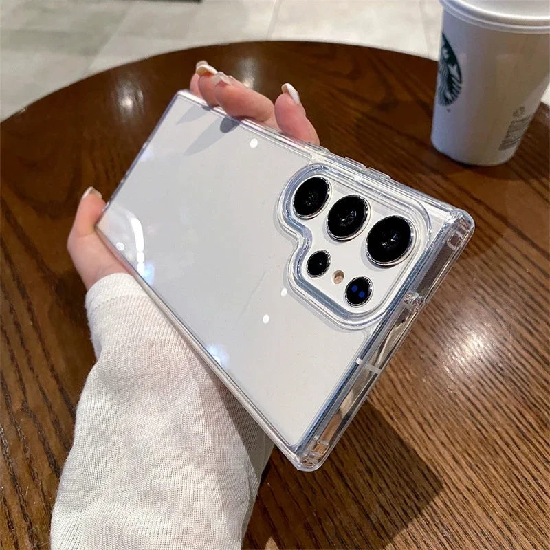 Luxury Watch Galaxy - Lüks Şeffaf Sert Akrilik Telefon Kılıfı