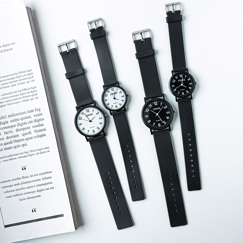 Luxury Watch All Black - Basit Siyah İzle Kuvars Saatler Kadınlar
