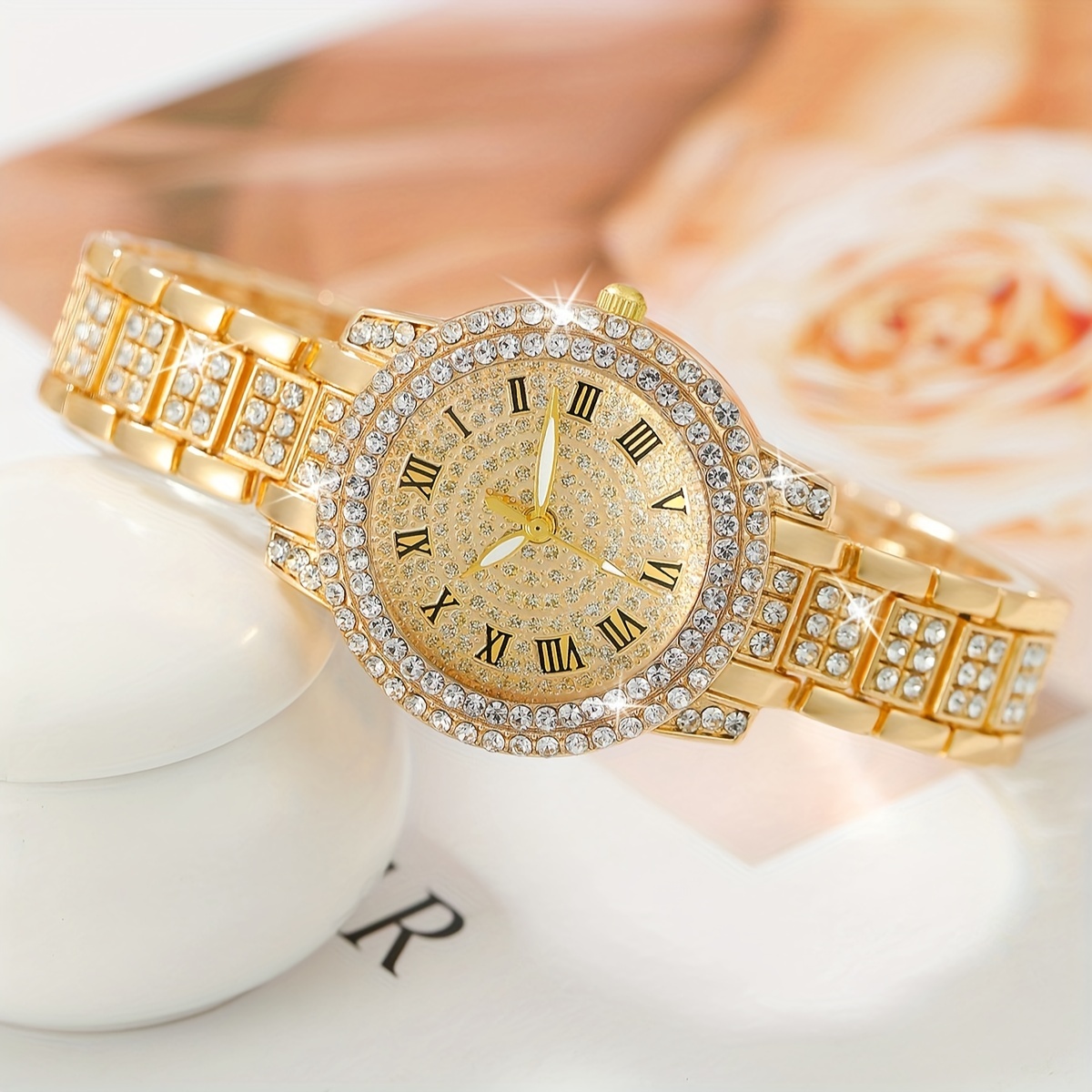 6 adet/set Kadın Saati Lüks Rh - Luxury Watch Gift For Her incelemesi ve fiyatı