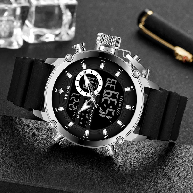 WWOOR lüks marka erkek spor sa - Luxury Watch All Black incelemesi ve fiyatı