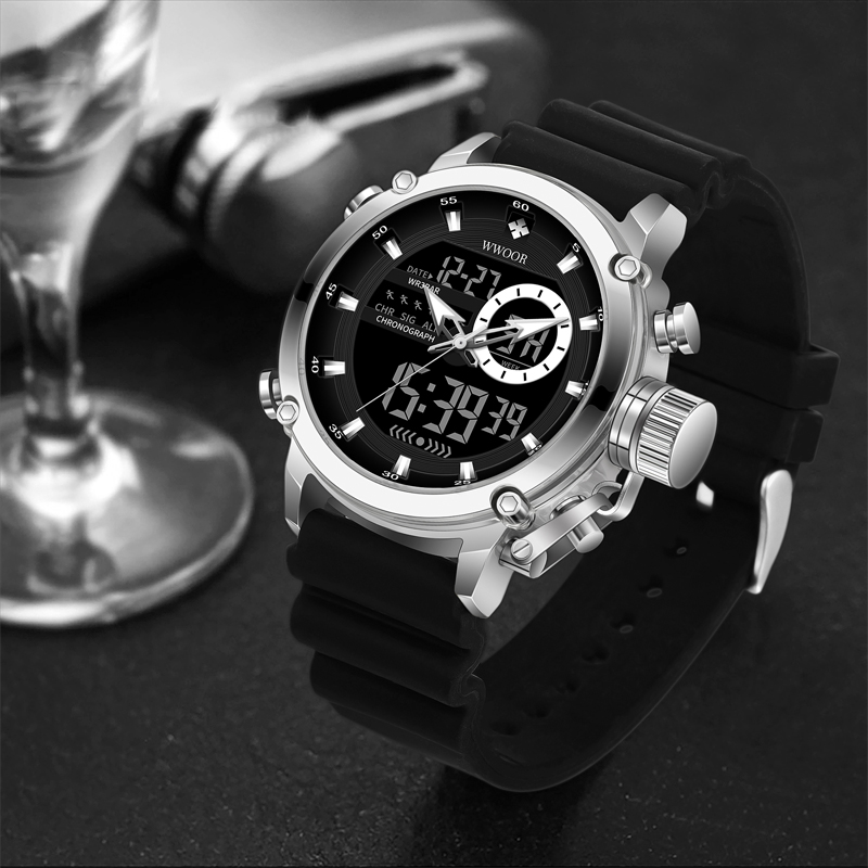 WWOOR lüks marka erkek spor sa - Luxury Watch All Black incelemesi ve fiyatı