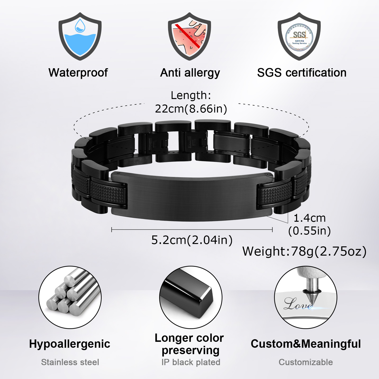 Vnox Erkekler için Özelleştiri - Luxury Watch All Black incelemesi ve fiyatı