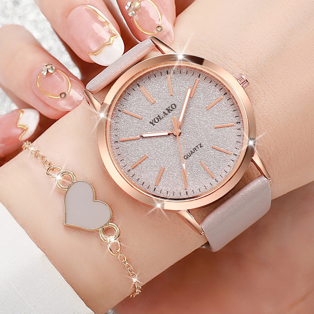 2 adet/takım moda kadın saatle - Luxury Watch For Girls incelemesi ve fiyatı