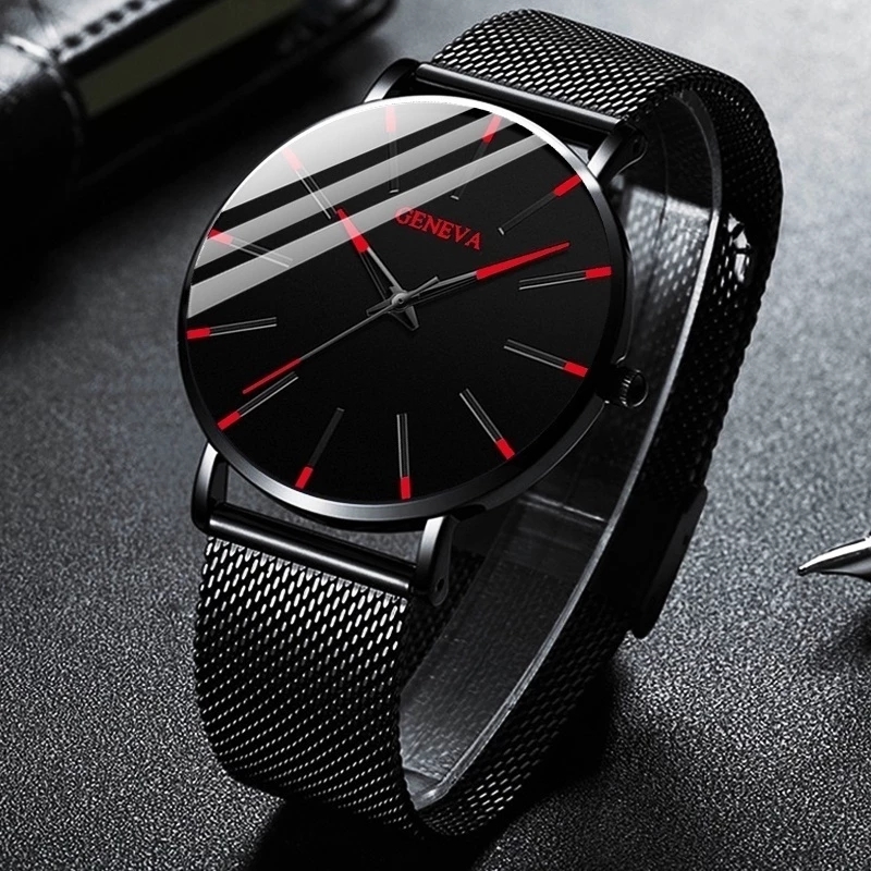 5 adet/takım moda erkek saati  - Luxury Watch All Black incelemesi ve fiyatı
