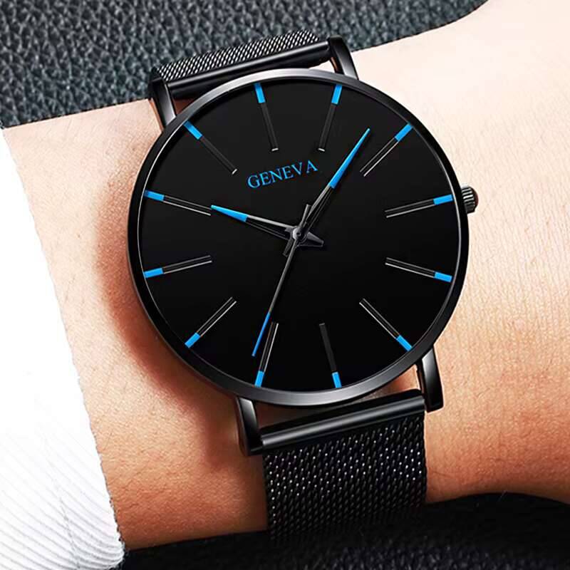 5 adet/takım moda erkek saati  - Luxury Watch All Black incelemesi ve fiyatı