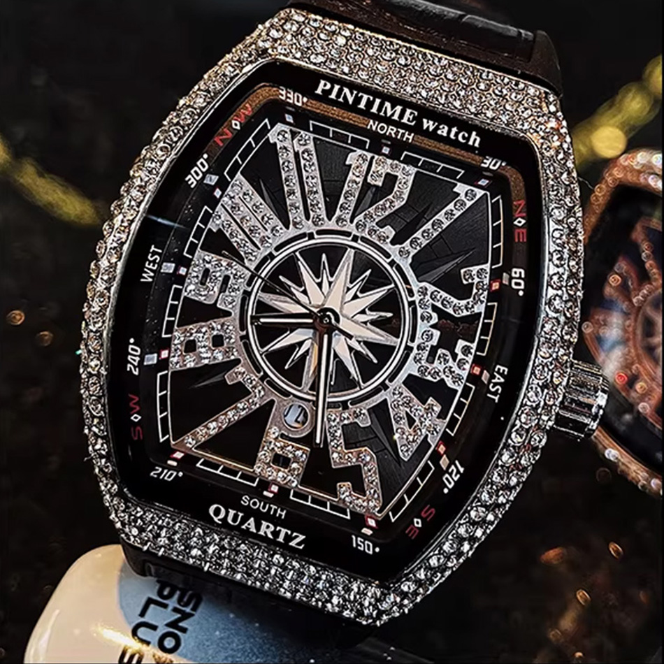 Premium Marka Lüks Elmas Saat  - Luxury Watch All Black incelemesi ve fiyatı