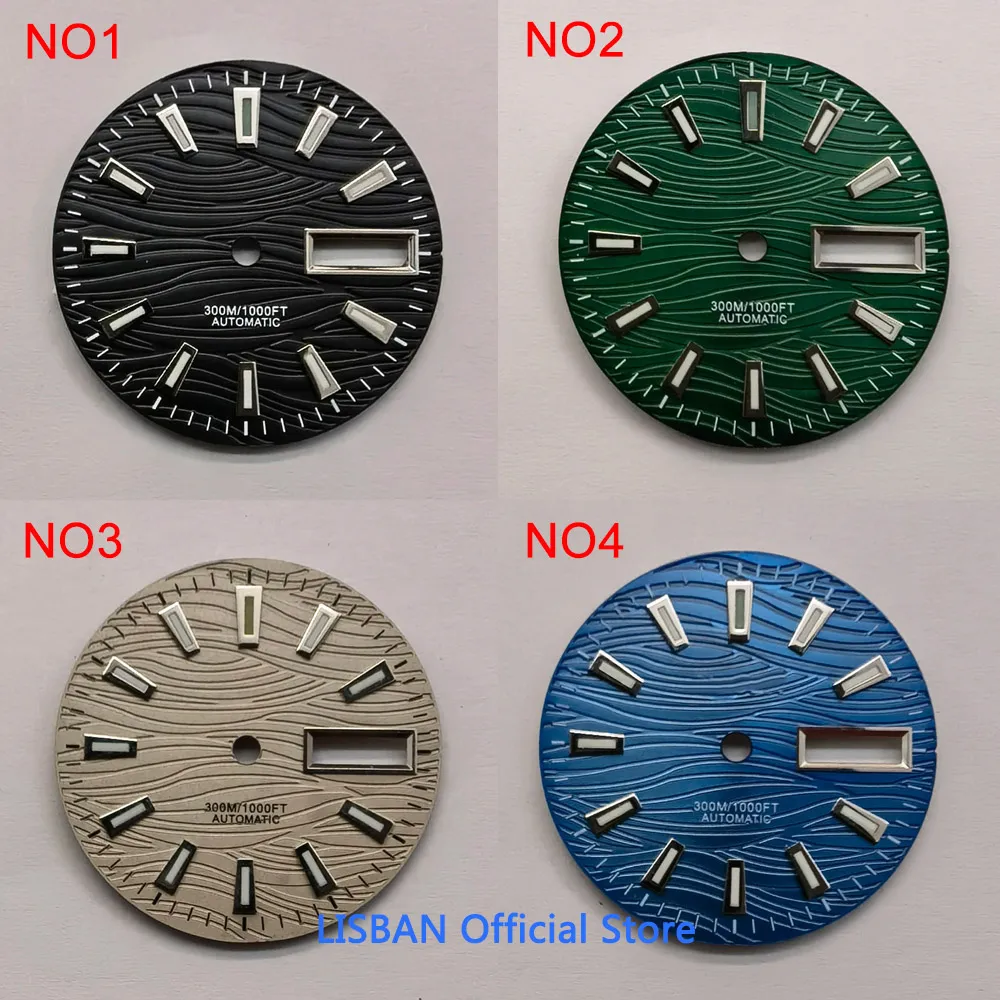 29mm Siyah Mavi Yeşil Gri Saat - Luxury Watch Face incelemesi ve fiyatı
