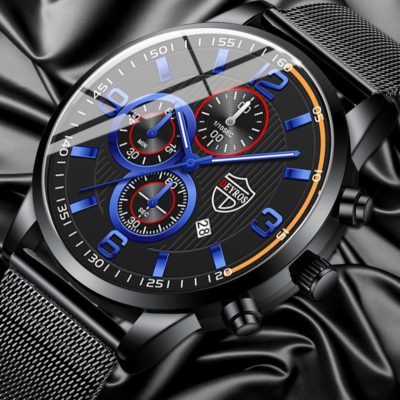 Lüks Erkek Kuvars Kol Saati, S - Luxury Watch All Black incelemesi ve fiyatı