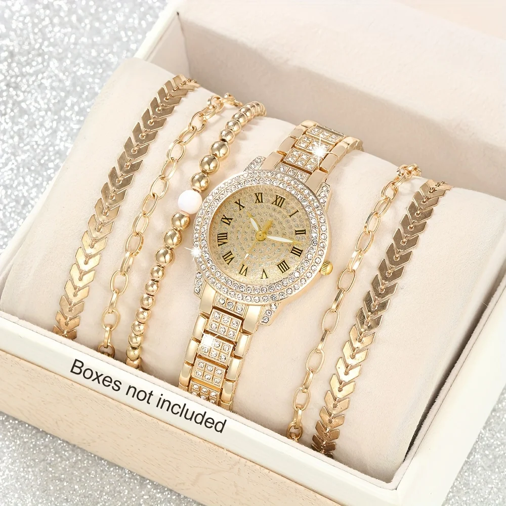 6 adet/takım kadın lüks taklid - Luxury Watch Gift For Her incelemesi ve fiyatı