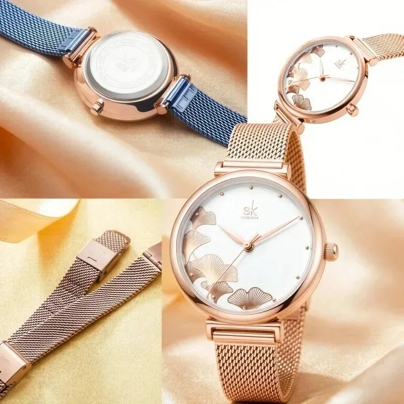 Lüks kadın ginkgo yaprağı dese - Luxury Watch Gift For Her incelemesi ve fiyatı