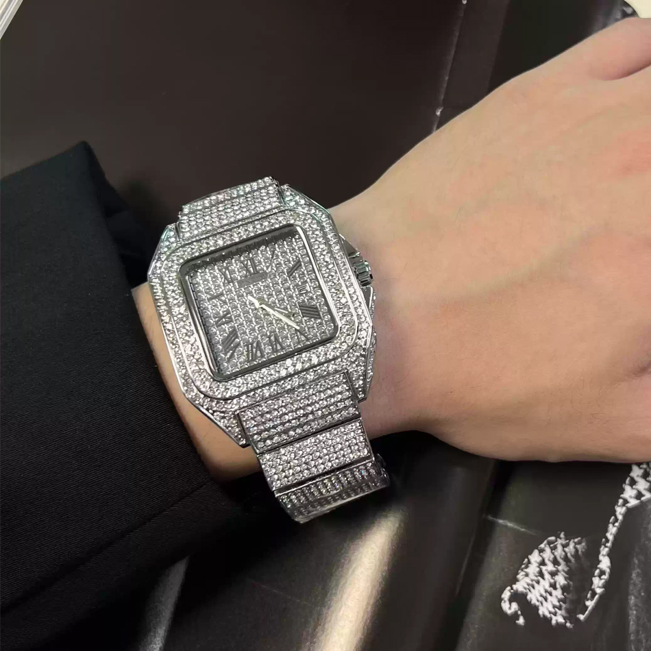 Altın veya Siyah Saat Ice Out  - Luxury Watch All Black incelemesi ve fiyatı