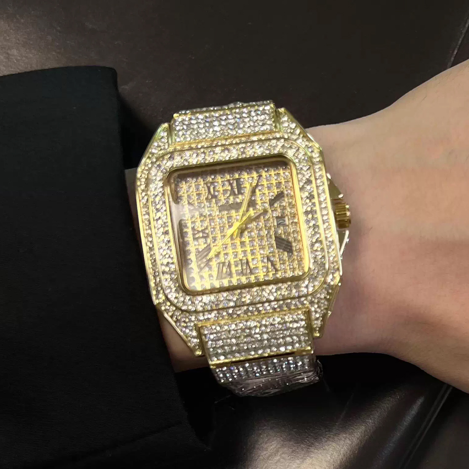 Altın veya Siyah Saat Ice Out  - Luxury Watch All Black incelemesi ve fiyatı